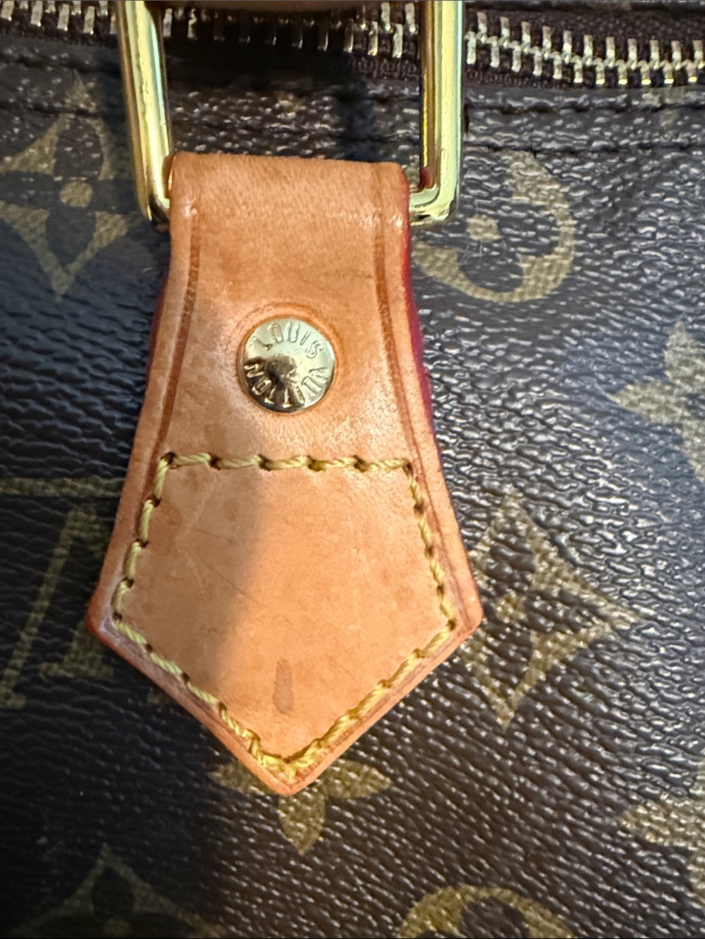 Louis Vuitton Monogram Canvas Satchel in Brown and Tan - Picture 14 of 16